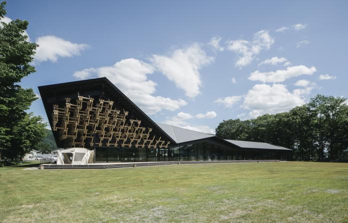 日本白馬村雪峰地面站建筑設計 | 隈研吾建筑都市設計事務所