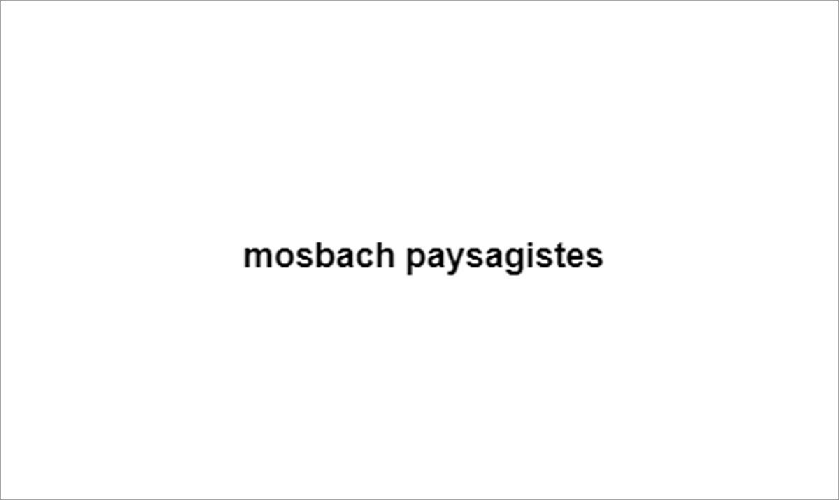 mosbach paysagistes